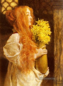  romantischer Kunst - Frühlingsblumen romantische Sir Lawrence Alma Tadema